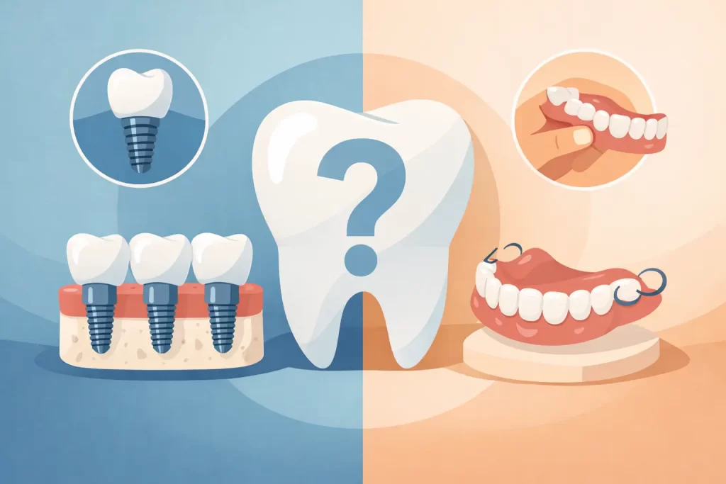 ¿Prótesis dental fija o removible?